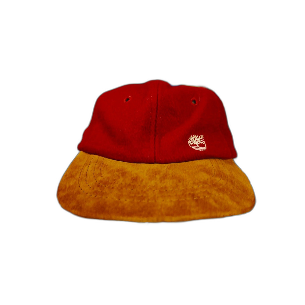 Vintage Timberland strap hat wool suede hiking gorp